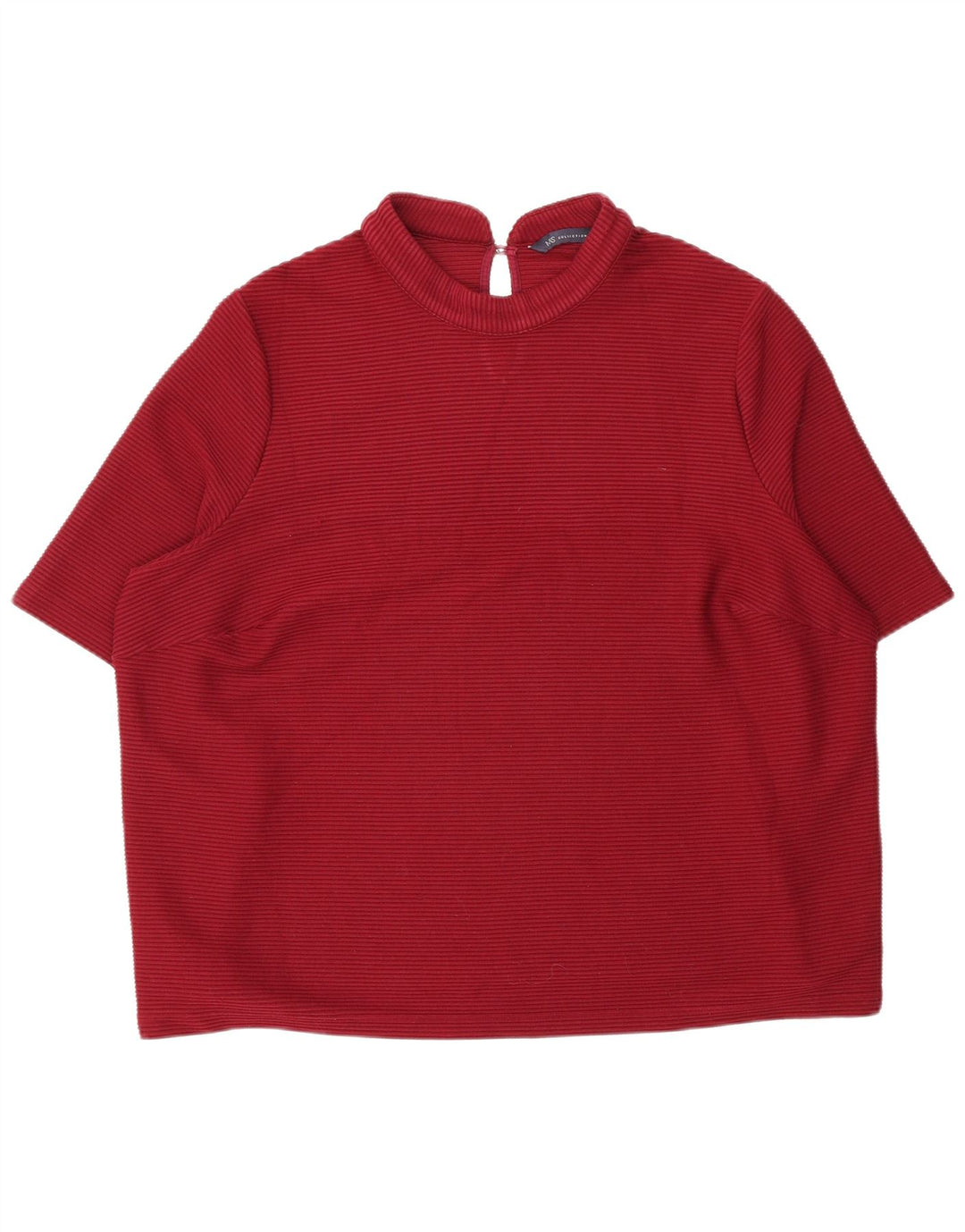 Top ženske bluze Marks & Spencer UK 20 2XL tamnocrveni poliester