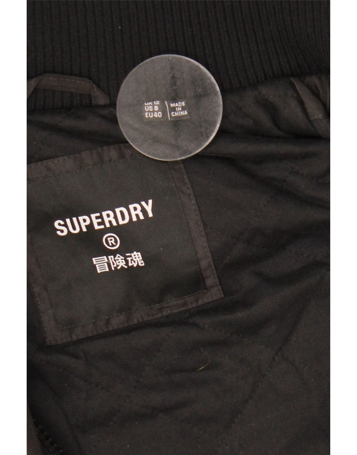 Superdry ženska jakna vjetrovka s kapuljačom UK 12 srednje crna