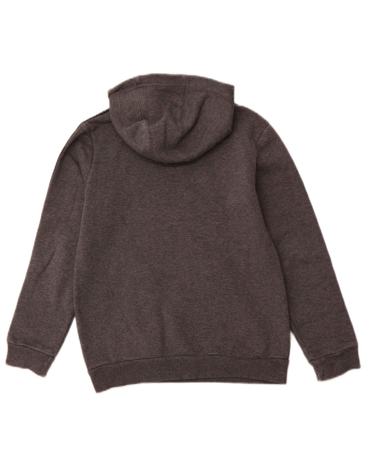 ADIDAS majica s kapuljačom s grafičkim motivima 9-10 godina, sivi pamuk