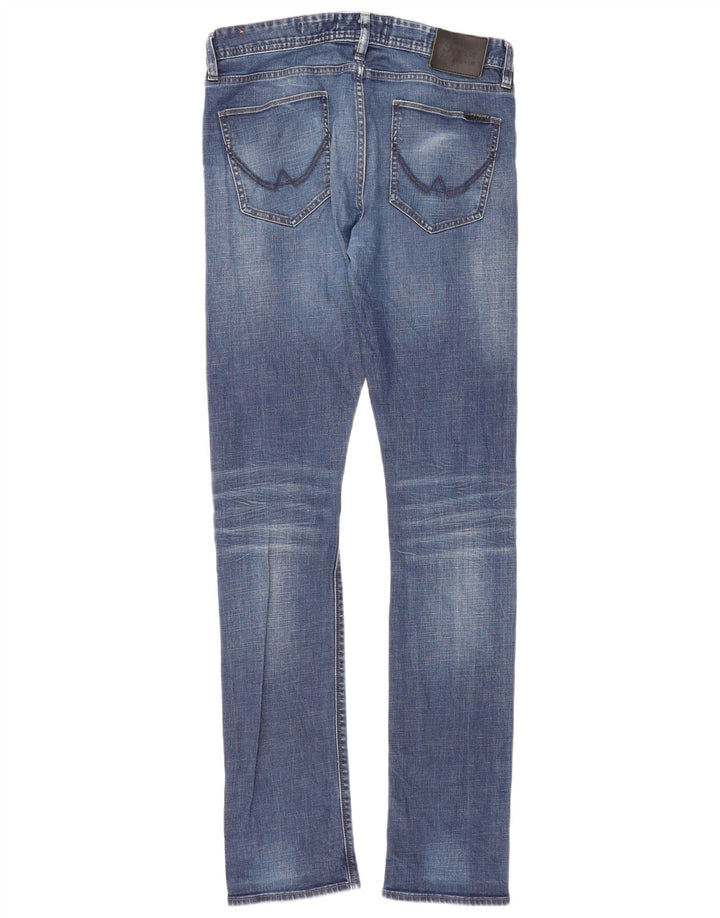Superdry muške uske traperice W32 L36 plavi pamuk