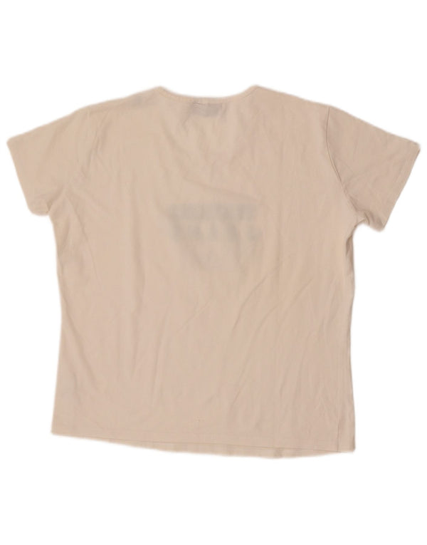 Trussardi Jeans Ženska skraćena majica kratkih rukava s grafičkim motivima UK 20 2XL sivobijeli pamuk