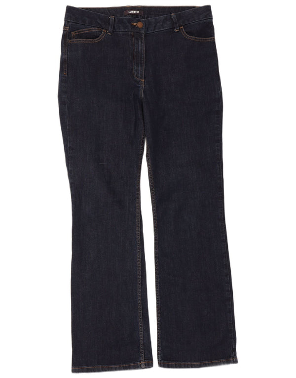 Marks & Spencer ženske traperice Bootcut UK 16 Large W34 L30 tamnoplavi pamuk