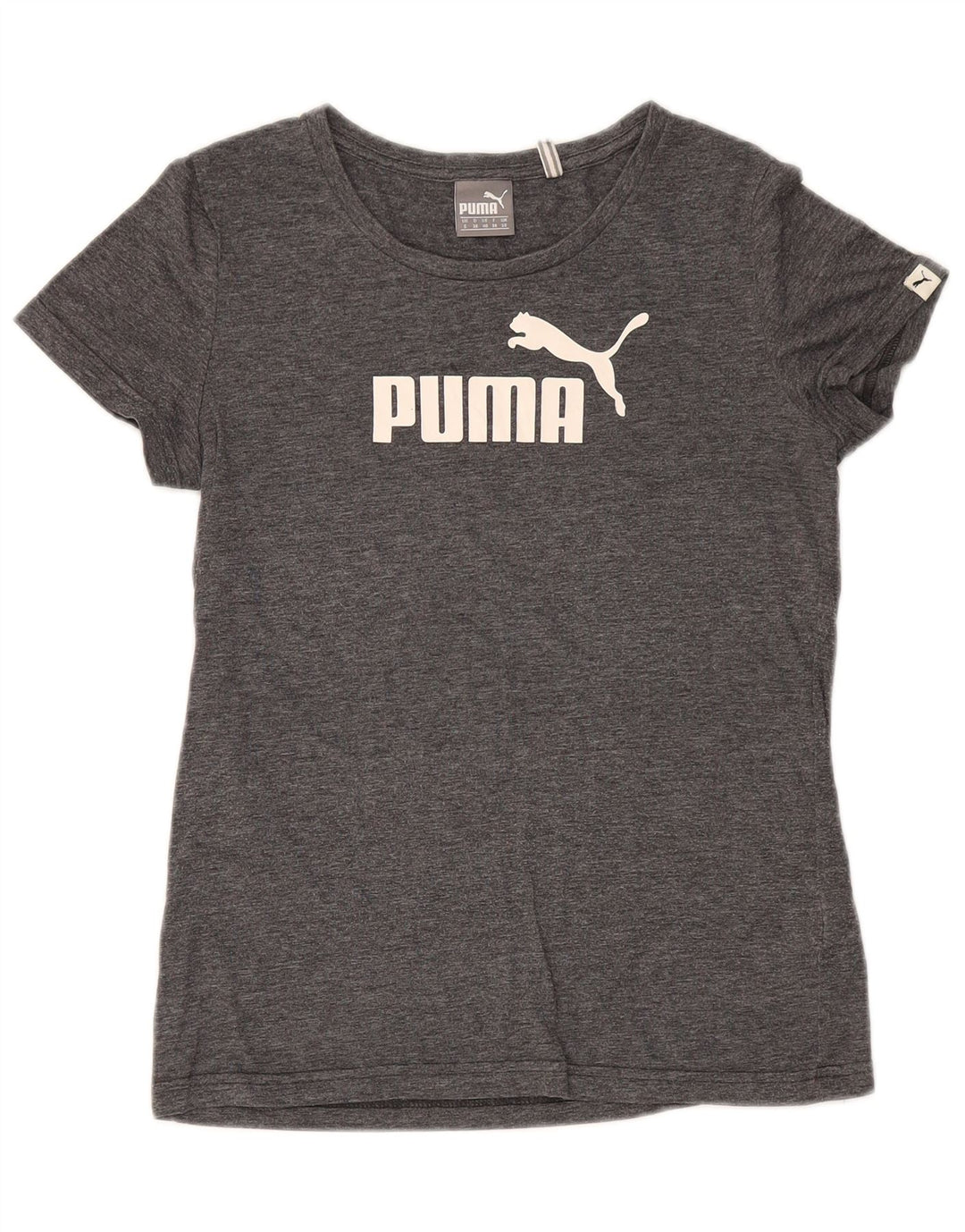 Puma ženska majica kratkih rukava s grafičkim motivima UK 10 Small Grey Flected Polyester