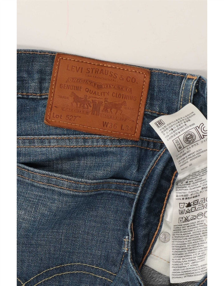 Levi's muške 527 Bootcut traperice W36 L30 plavi pamuk