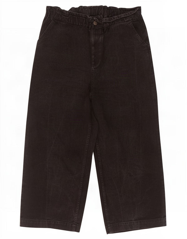 Lucy & Yak Ženske široke traperice visokog struka UK 16 Large W36 L26 Crne