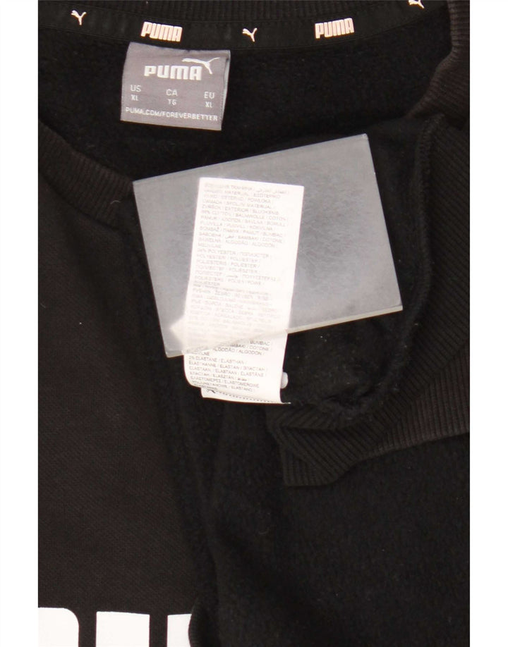 Puma muška majica s motivima XL crni pamuk