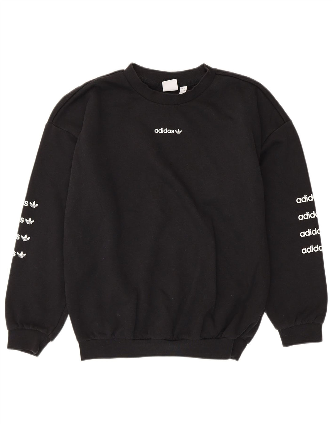 ADIDAS Ženska velika majica s motivom UK 8 Mali crni pamuk