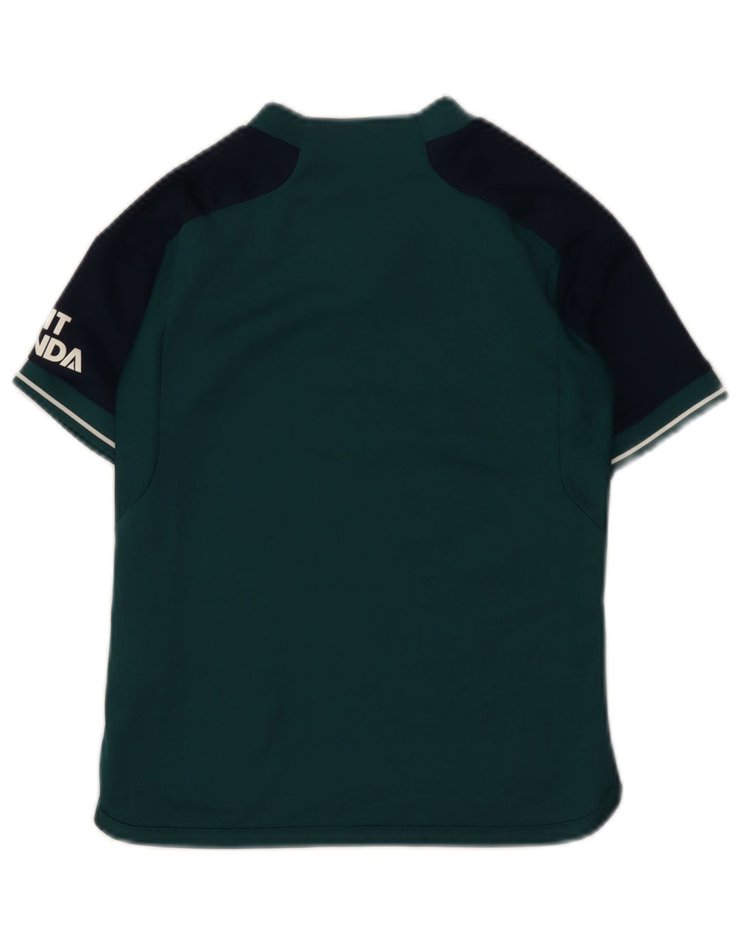ADIDAS Boys Fly Emirates Graphic T-Shirt Top 9-10 Years Green Colourblock