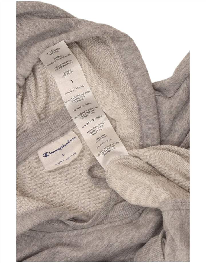 CHAMPION Ženska elitna majica s kapuljačom UK 16 Veliki sivi flekasti pamuk