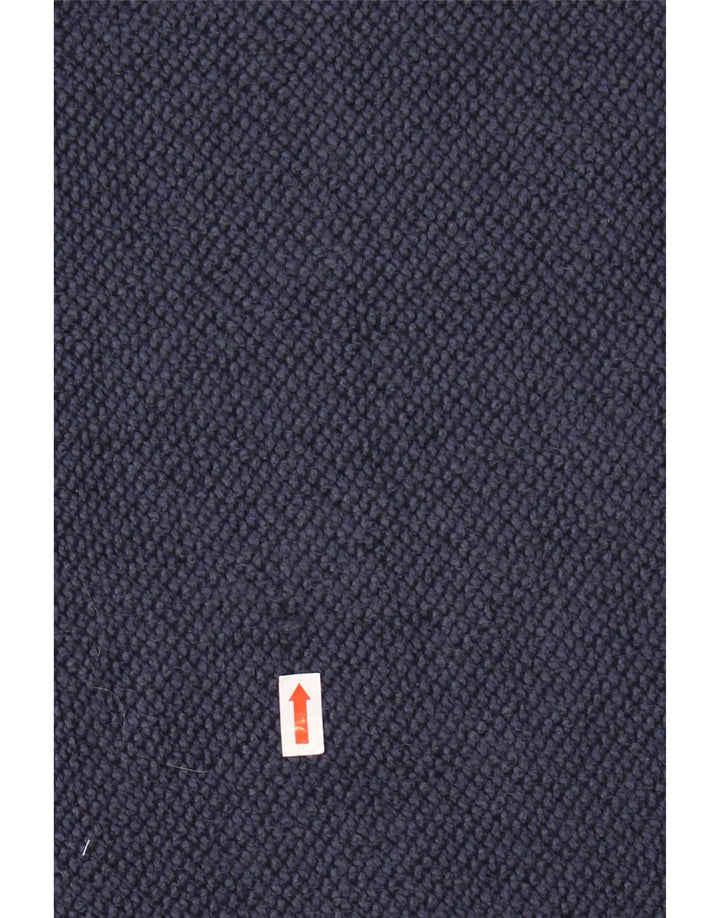 WEIRD FISH Muška majica s izrezom s patentnim zatvaračem XL tamnoplavi pamuk