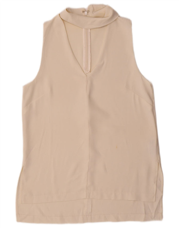 Topshop Ženska bluza bez rukava UK 10 Small Off White Poliester