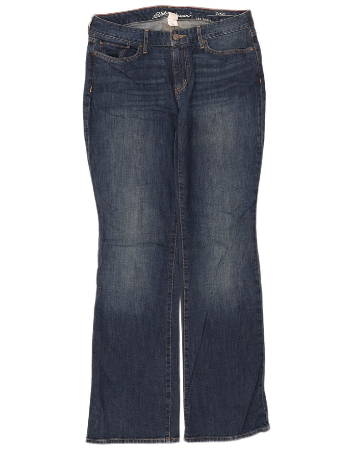 Eddie Bauer Ženske Curvy Bootcut traperice US 10 Large W32 L33 Plavi pamuk