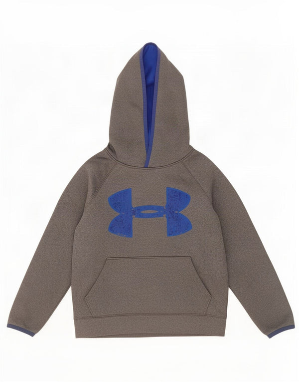 Under Armour Boys Cold Gear Graphic majica s kapuljačom 7-8 Years Small Grey