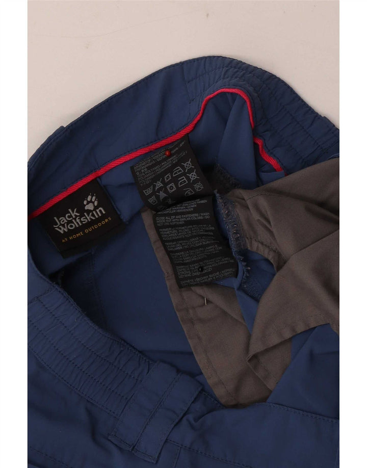 Jack Wolfskin ženske chino kratke hlače UK 12 srednje W32 plavi poliamid