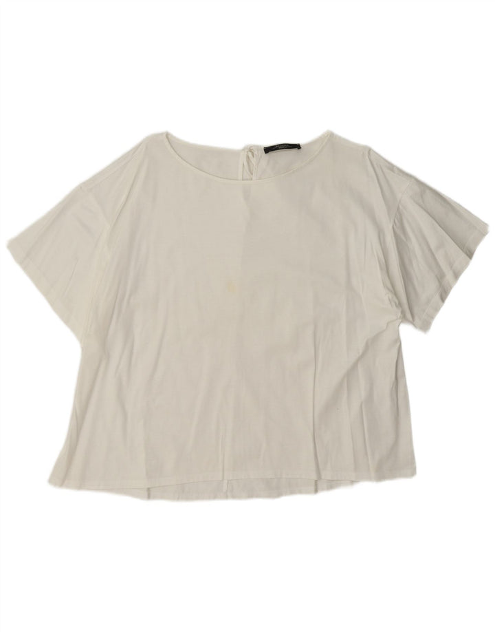 Max Mara gornji dio ženske vikend bluze UK 18 XL bijela