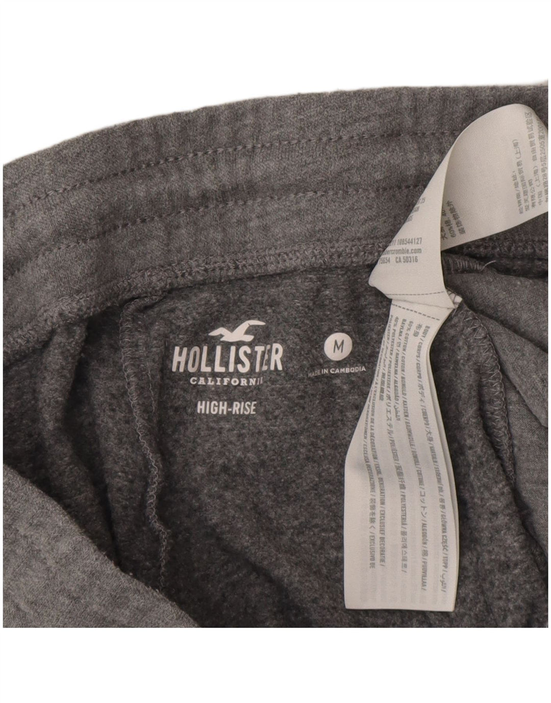 Hollister Ženska trenirka Hlače Joggers UK 14 Srednje sivi pamuk