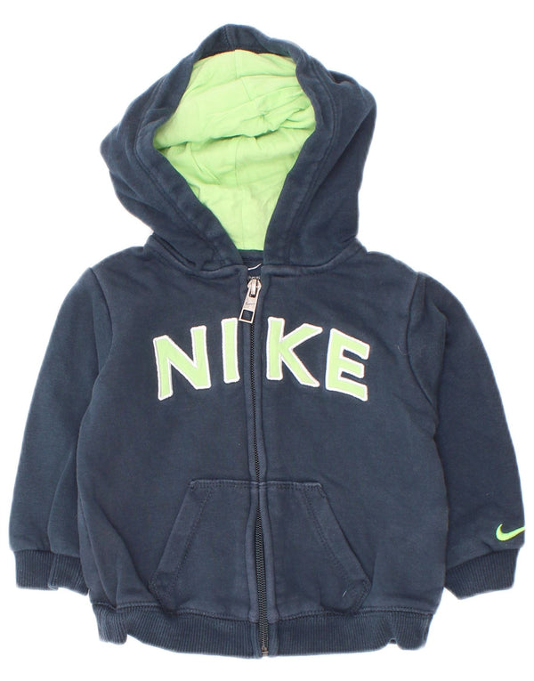 Nike Baby Boys pulover s kapuljačom s patentnim zatvaračem 9-12 mjeseci tamnoplavi pamuk