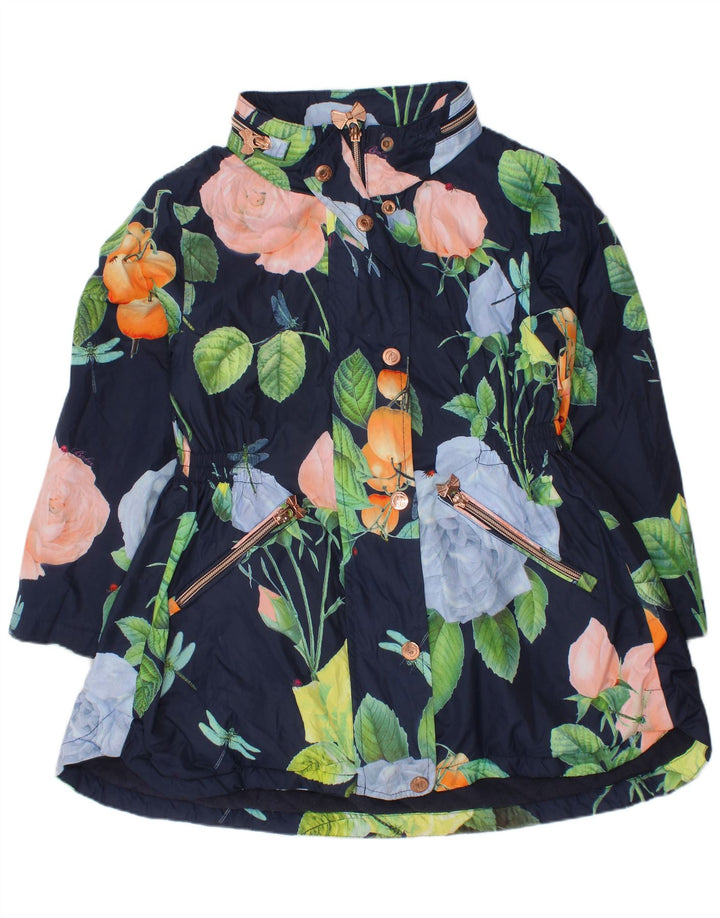 Ted Baker baloner za djevojčice 6-7 godina tamnoplavi cvjetni poliester
