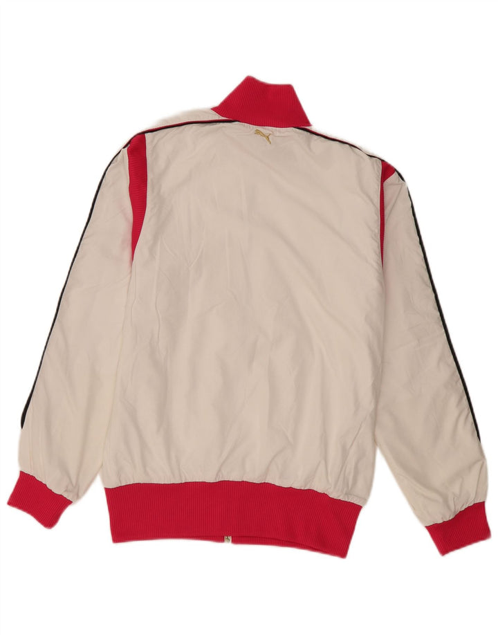 Puma ženska gornja jakna trenirke UK 10 Small White Colourblock poliester