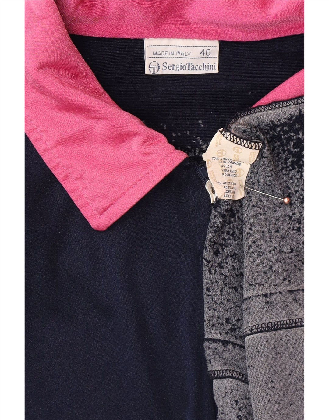 SERGIO TACCHINI Muška trenirka s grafičkim motivima, mala tamnoplava jakna