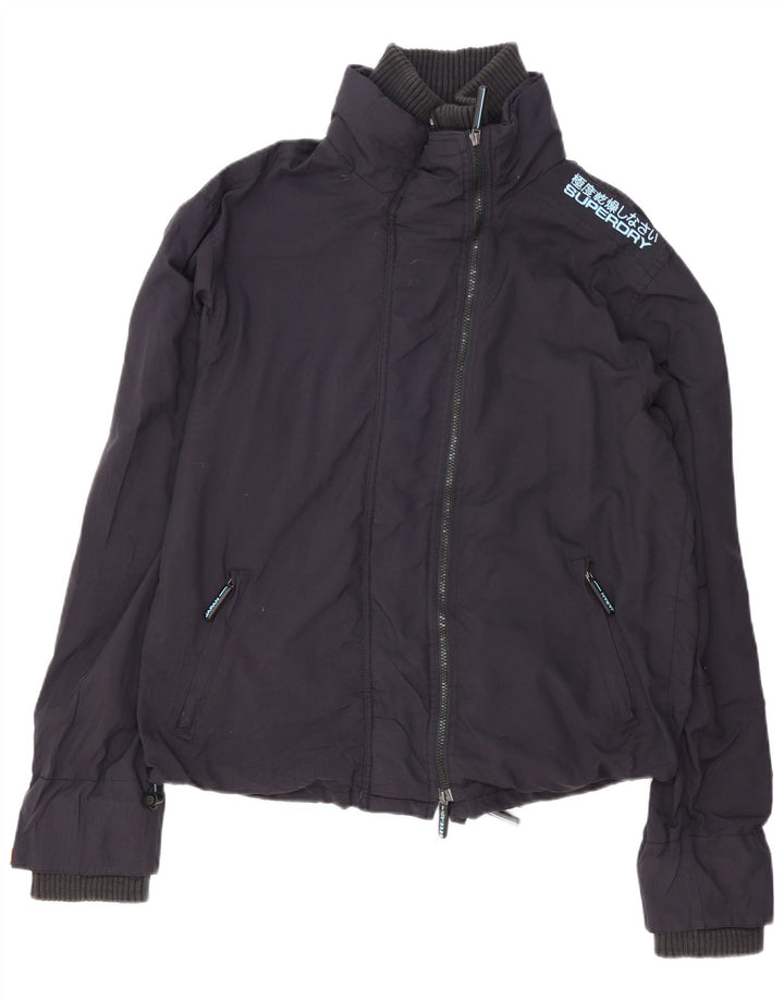 Superdry ženska kišna jakna s grafičkim motivima UK 20 2XL tamnoplavi poliester