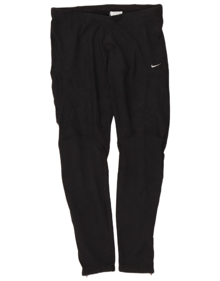NIKE Ženske Dri Fit Leggings UK 12 Srednji crni poliester