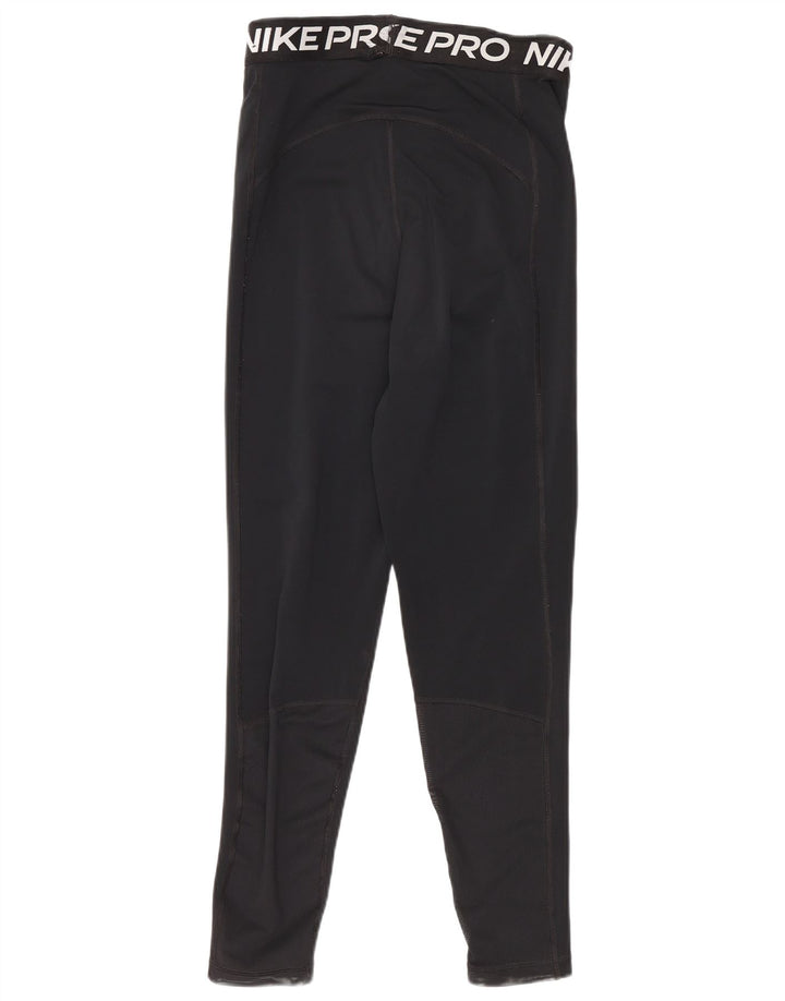 Nike Ženske Dri Fit Crop Graphic Leggings UK 8 Male crne poliesterske