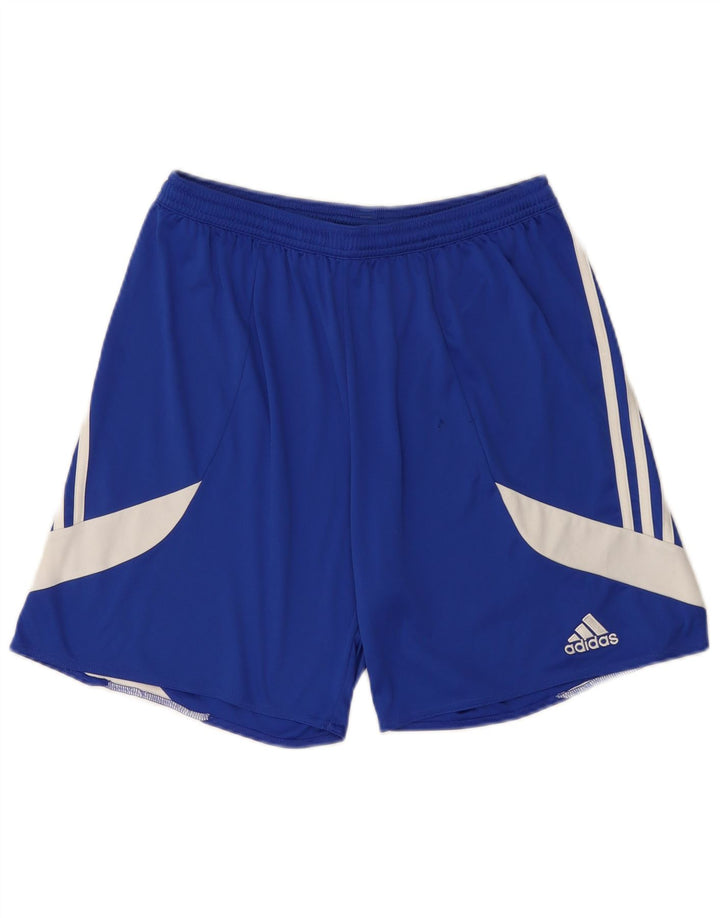 Adidas muške sportske kratke hlače Climalite veliki poliester plave boje