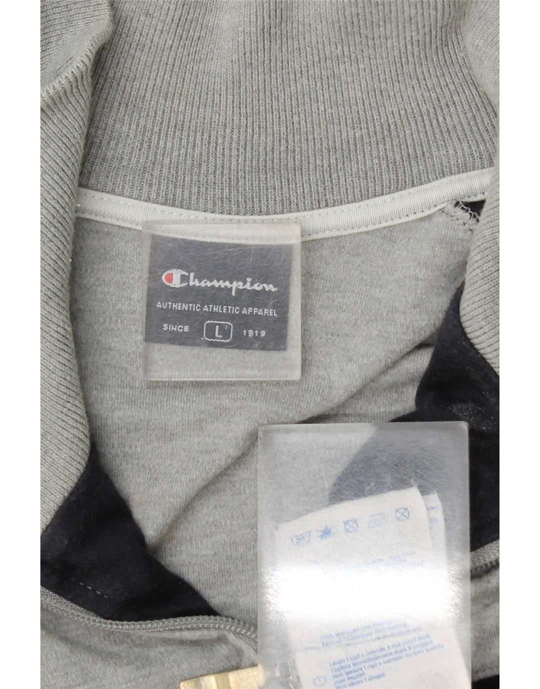 Gornja jakna muške trenirke Champion Large Grey Colourblock Pamuk