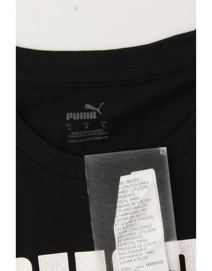 PUMA Muška majica kratkih rukava s grafičkim motivima, veliki crni pamuk