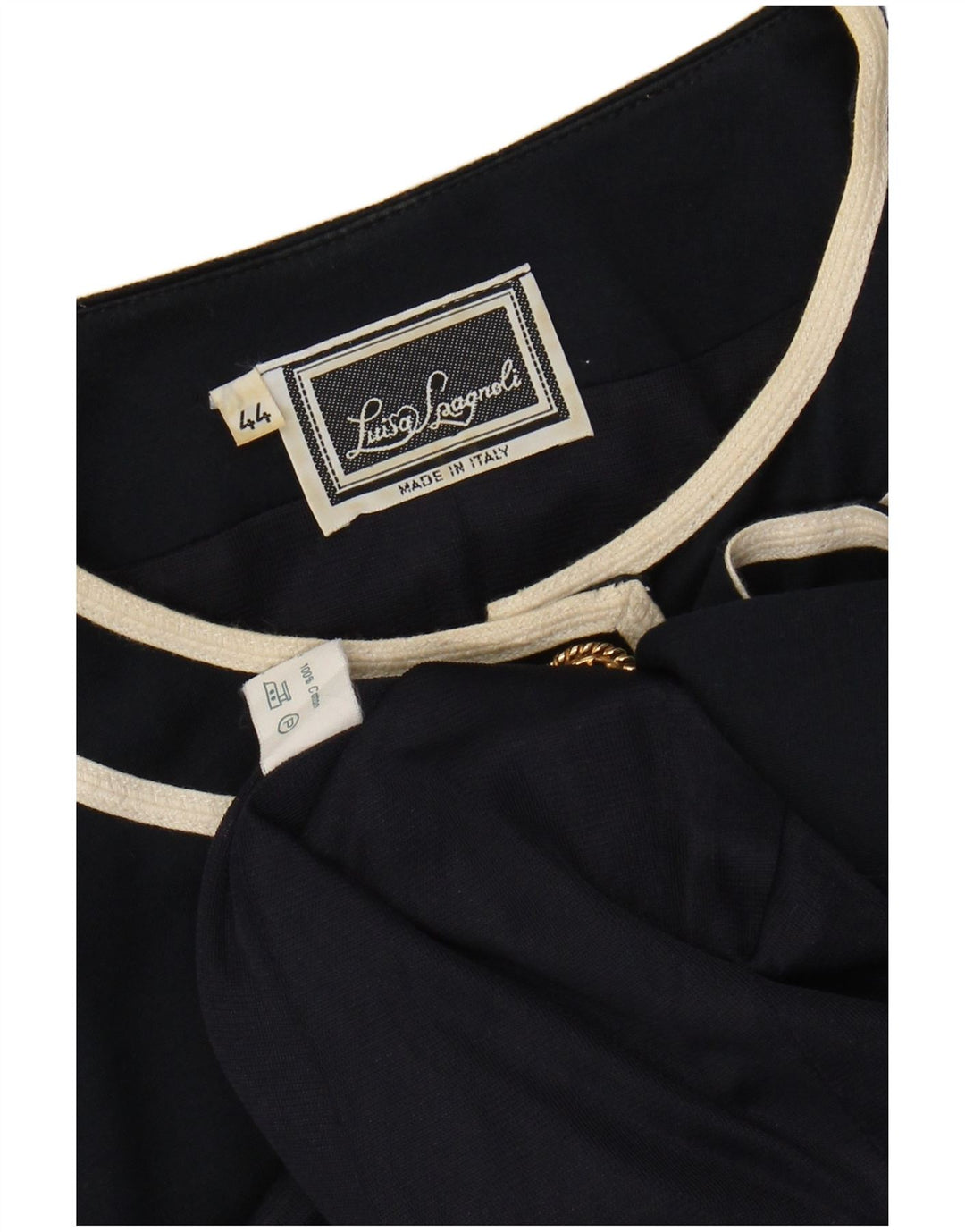 LUISA SPAGNOLI Ženska jakna sako kratkih rukava IT 44 srednje tamnoplava