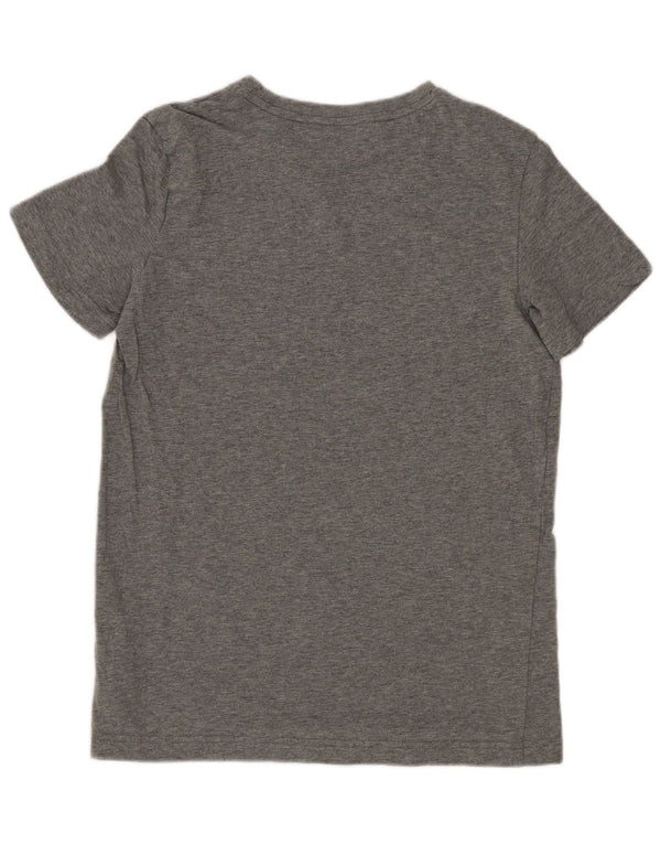 Puma Boys Graphic T-Shirt Top 13-14 Years Grey Flected Cotton