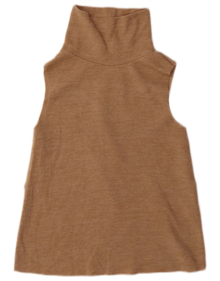 Zara ženski prsluk UK 8 Small Beige Cotton