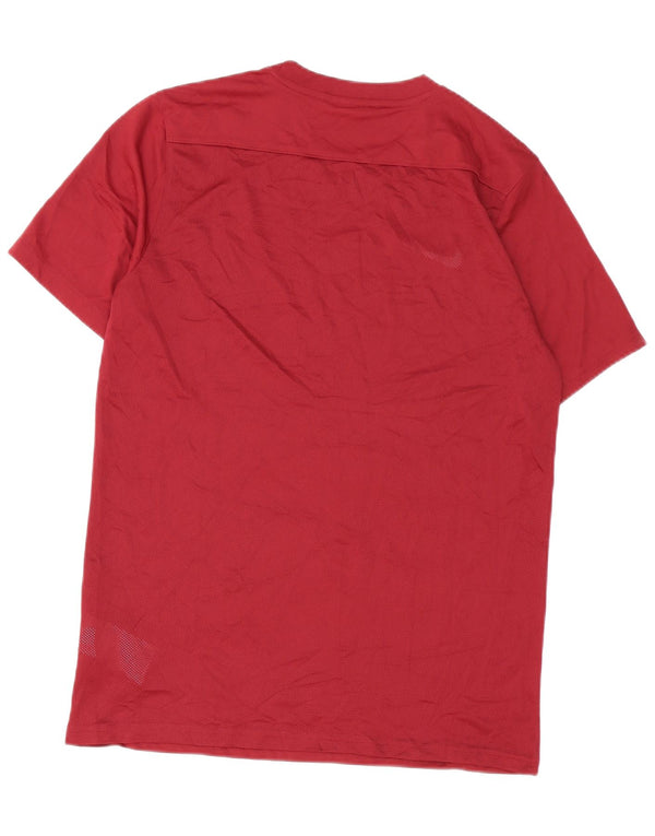 Nike Dri Fit Slim T-Shirt Top Large Burgundy Poliester