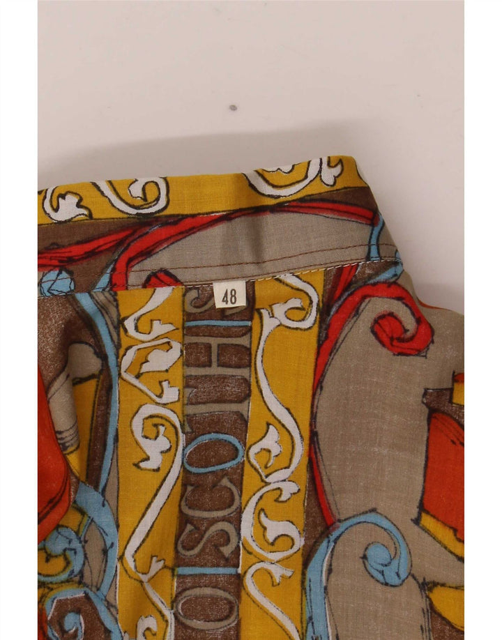 Vintage ženska košulja s apstraktnim uzorkom IT 48 XL Višebojna
