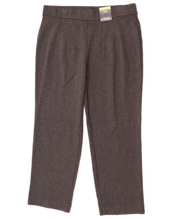 Marks & Spencer ženske ležerne hlače visokog struka UK 16 Large W34 L26 sive