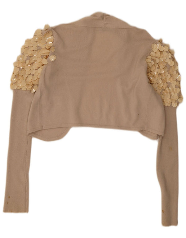 Ženski bolero džemper Reiss UK 14 srednje bež viskoza