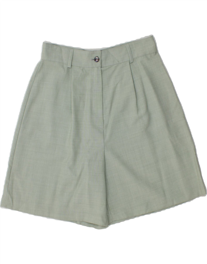 VINTAGE Womens Chino Shorts IT 46 Large W28  Green Wool Vintage Vintage and Second-Hand Vintage from Messina Hembry 