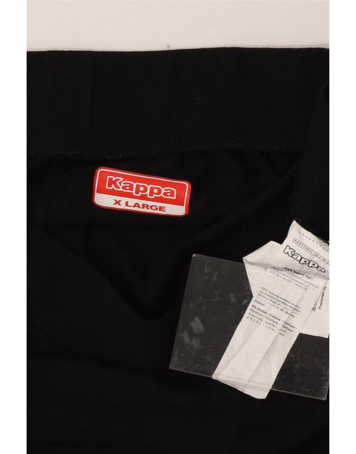 KAPPA ženske grafičke tajice UK 18 XL crni pamuk