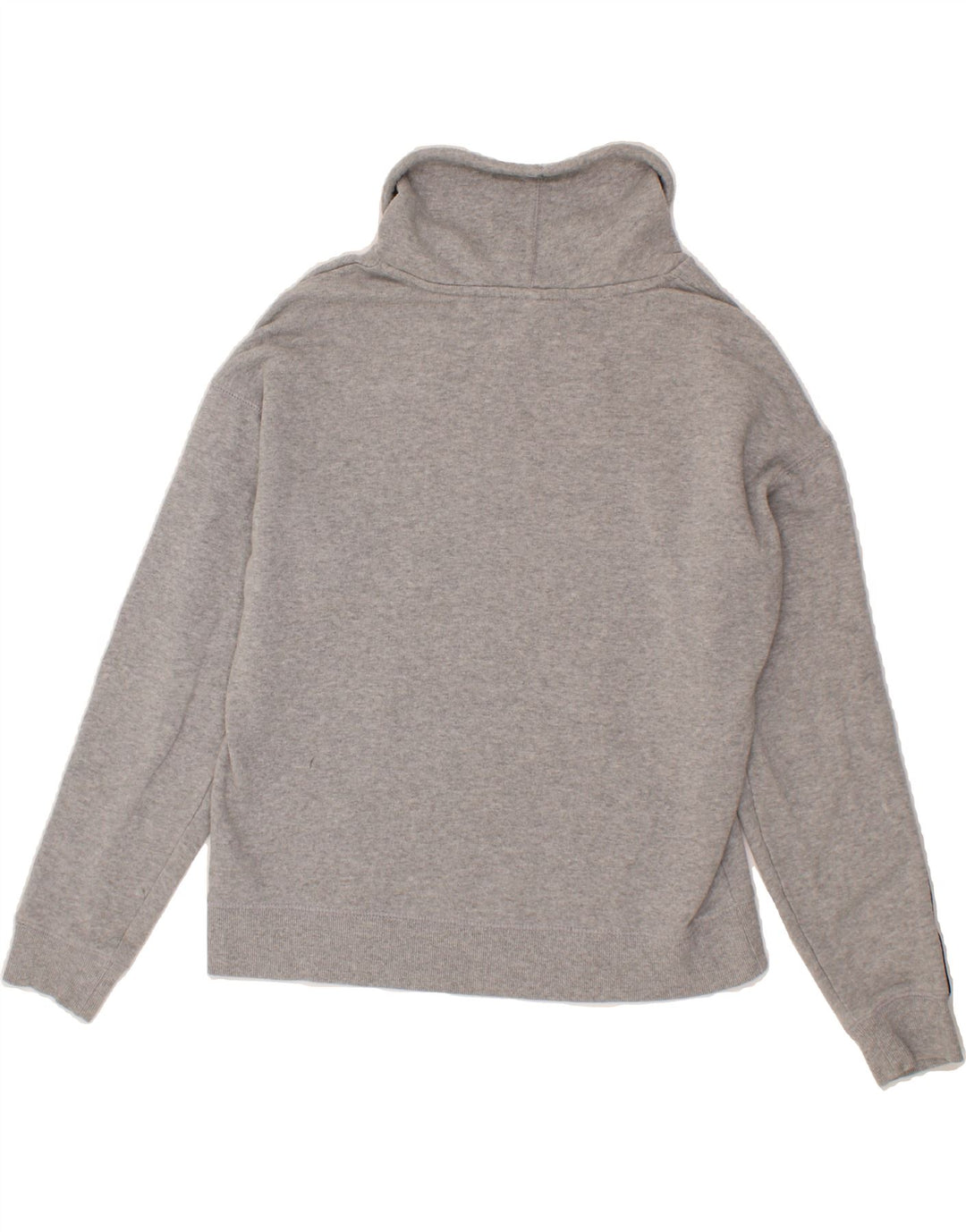 REEBOK Womens Graphic Sweatshirt Jumper UK 14 Medium Grey Colourblock Vintage Reebok and Second-Hand Reebok from Messina Hembry 