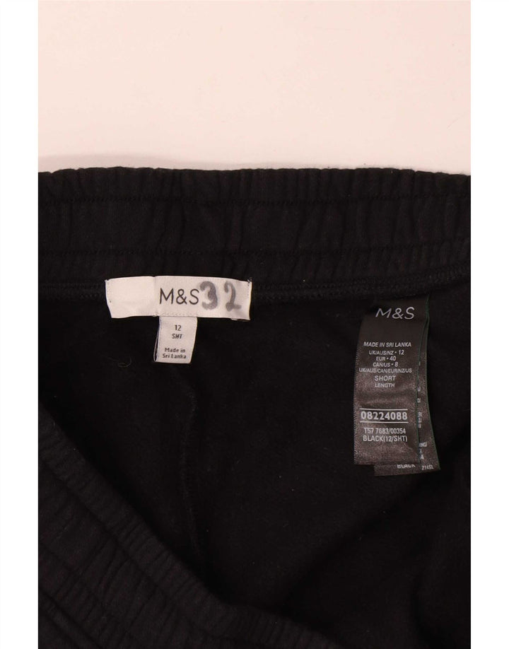 Marks & Spencer ženske široke trenirke hlače UK 12 srednje crne