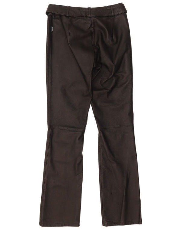 Tom Tailor ženske kožne hlače s bootcutom EU 34 XS W28 L32 crna koža