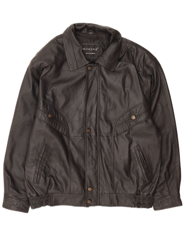 Morena muška kožna jakna UK 42 XL crna koža