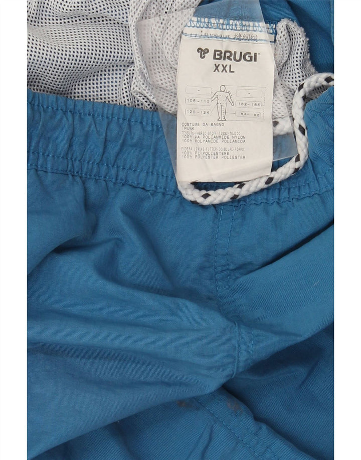 Brugi muške kratke hlače za plivanje s grafičkim motivima 2XL plavi poliamid