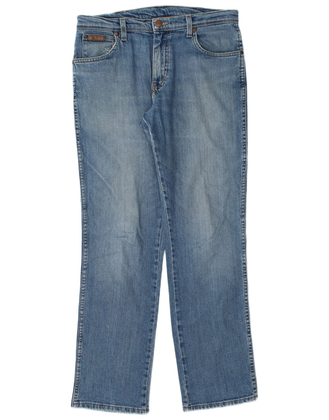 WRANGLER Muške rastezljive ravne traperice Texas W33 L32 Plavi pamuk