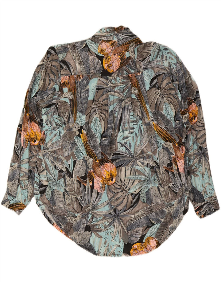 VELENO Ženska košulja bluza UK 20 2XL Višebojna cvjetna viskoza