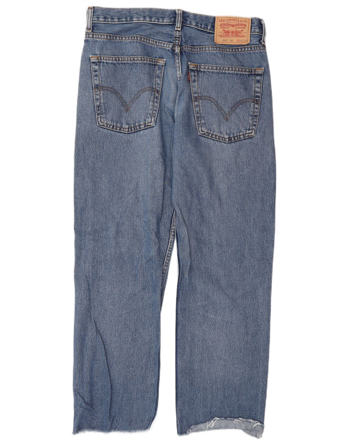 Levi's muške 582 ravne traperice W32 L28 plavi pamuk