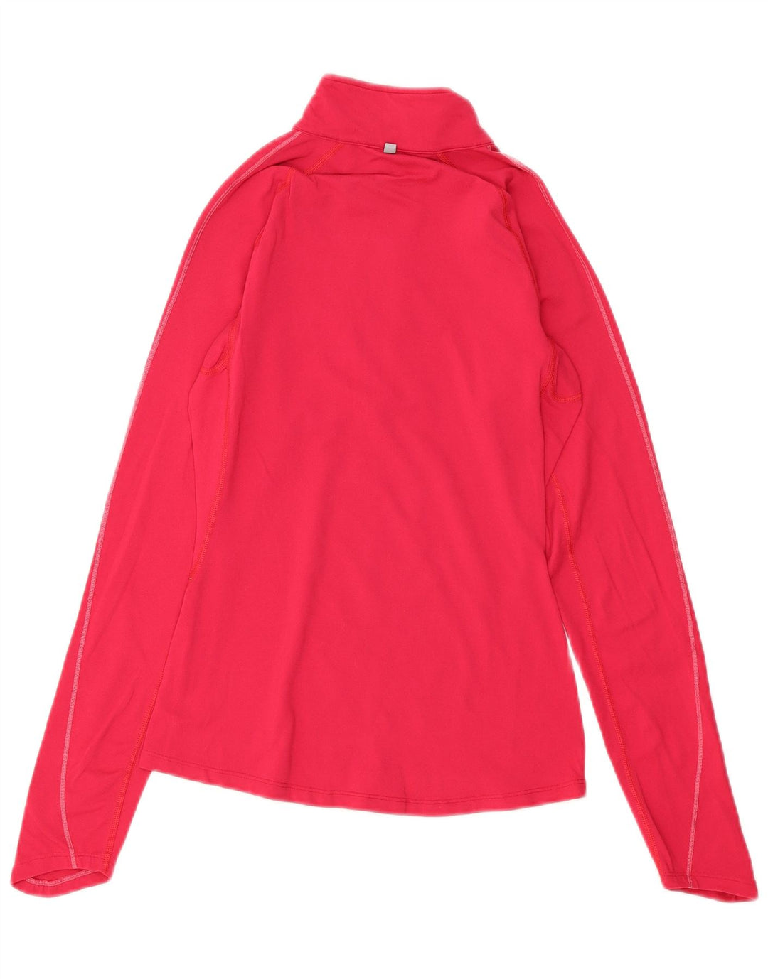 NIKE Womens Dri Fit Zip Neck Pullover Tracksuit Top UK 6 XS Pink