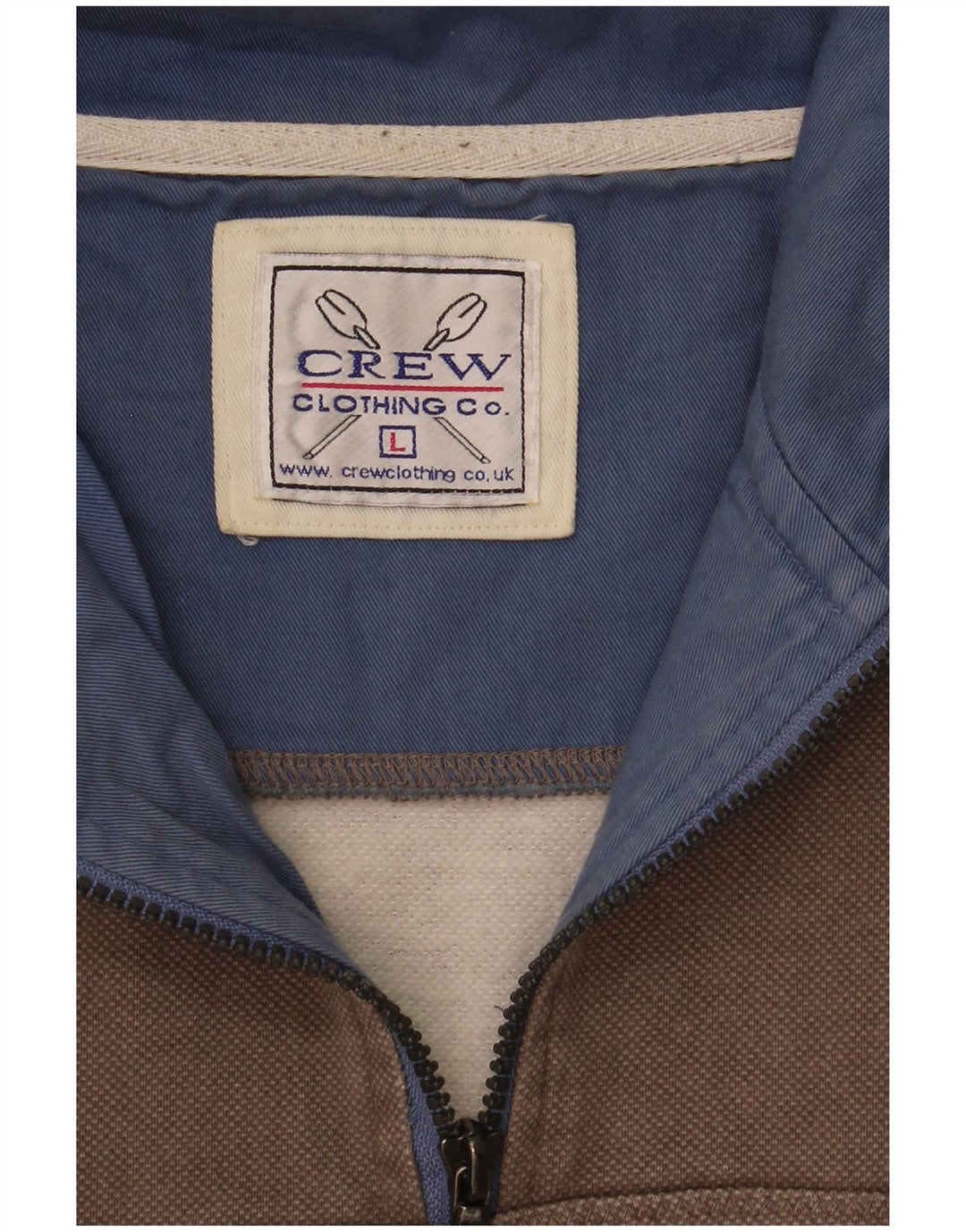 Crew Clothing Muška majica s izrezom s patentnim zatvaračem, velika siva
