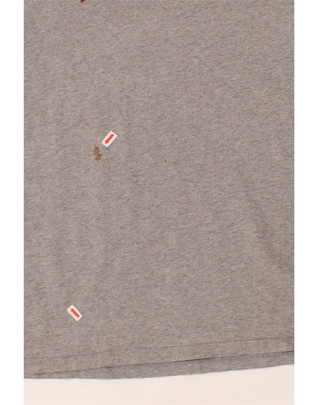 LEVI'S Womens Graphic T-Shirt Top UK 14 Medium Grey Cotton Vintage Levi's and Second-Hand Levi's from Messina Hembry 